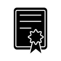 plantilla de icono de certificado vector