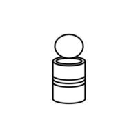 Illustration Vector graphic of tin can icon