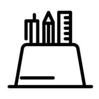 Illustration Vector graphic of pencil stand icon