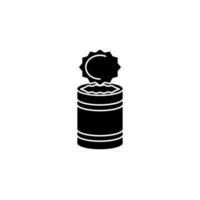 Illustration Vector graphic of tin can icon