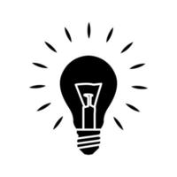 Illustration Vector graphic of bulb lamp icon