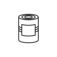 Illustration Vector graphic of tin can icon