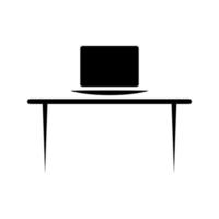 Illustration Vector graphic of office table icon