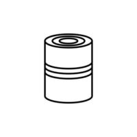 Illustration Vector graphic of tin can icon