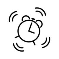 plantilla de icono de reloj de alarma vector