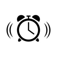 alarm clock icon template vector