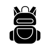 plantilla de icono de mochila vector