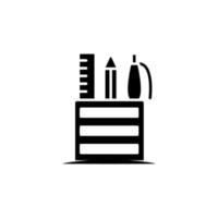 Illustration Vector graphic of pencil stand icon