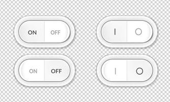 Realistic 3d buttons vector