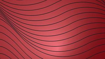 red Wavy vector background. lines wave abstract stripe design background