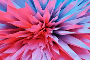 Illustrations 3D  pink volumetric background similar to smooth soft mountains. Technological geometry background photo