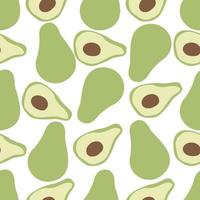 Modern Abstract Minimalist Fruit Avocado Seamless Pattern Background vector