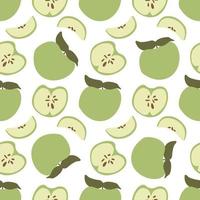 Modern Abstract Minimalist Fruit Apple Seamless Pattern Background vector