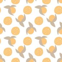 Modern Abstract Minimalist Fruit Physalis Seamless Pattern Background vector
