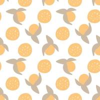 Modern Abstract Minimalist Fruit Physalis Seamless Pattern Background vector