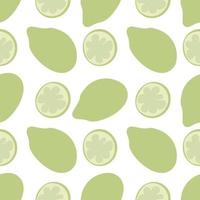 Modern Abstract Minimalist Fruit Lime Seamless Pattern Background vector