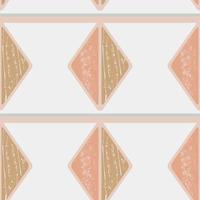 Boho Geometric Texture Seamless Pattern vector