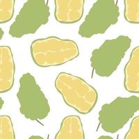 Modern Abstract Minimalist Fruit Jackfruit Seamless Pattern Background vector