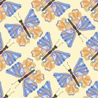mariposa, seamless, patrón, plano de fondo