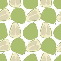 Modern Abstract Minimalist Fruit Pomelo Seamless Pattern Background vector