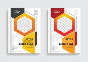 Company profile business brochure cover design corporate book cover layout template vector
