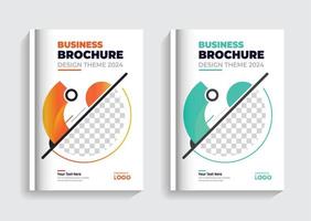 perfil de la empresa folleto comercial diseño de portada de libro plantilla de diseño corporativo vector