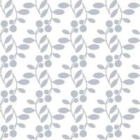 geometric seamless pattern floral with leaves in pastel colors on a white background vector