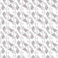 geometric seamless pattern floral with leaves in pastel colors on a white background vector