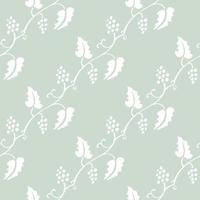 geometric seamless pattern floral with leaves in pastel colors on a white background vector