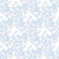 geometric seamless pattern floral with leaves in pastel colors on a white background vector