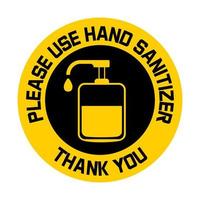 Use hand sanitizer info-graphic vector. Covid-19 prevention tips on yellow board. Wash hands illustration. Liquid soap are shown. Disinfection icon sign vector. Antiseptic hygiene vector