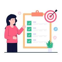 Premium download illustration of target list vector