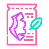 sheet mask color icon vector illustration