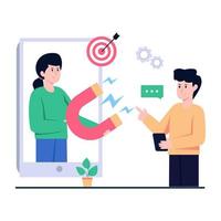 Perfect design icon of attract customer vector