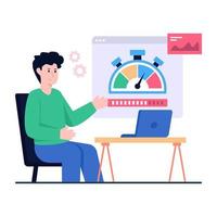 Perfect design illustration of Internet Optimizer vector