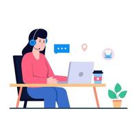 Perfect design illustration of customer service vector