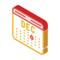 accounting revenue calendar isometric icon vector illustration