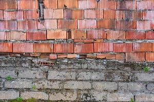 Background and texture of  old bricks. photo
