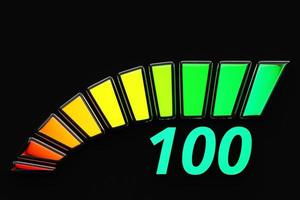 3D illustration of a readiness indicator graph with a pointer to a full load photo