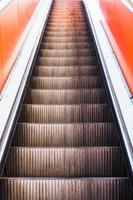 Mechanical escalators for people up and down, access detail photo