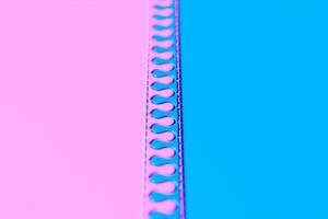 3D illustration, zipper Background. Closing clasp. Concept banner closed and open zipper. photo
