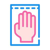 medical gloves color icon vector illustration sign