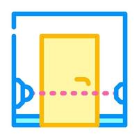 beam sensor color icon vector illustration color