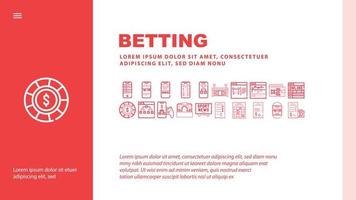 Betting On Gambling Landing Header Vector