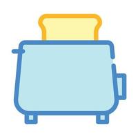 toaster fry bread color icon vector illustration