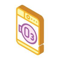 ozone laundry system machine isometric icon vector illustration