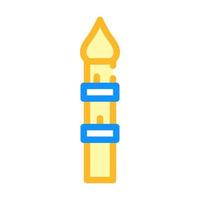 minaret tower color icon vector illustration flat