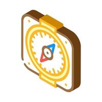 compass pirate isometric icon vector illustration