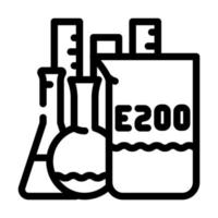 chemical inventory food additives line icon vector illustration