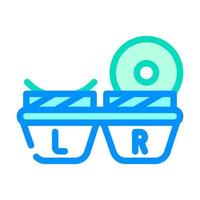 lens container color icon vector illustration